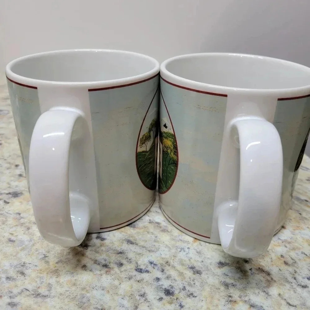 2 Sakura Brandon House Country Life Decorative Coffee Mugs-Warren Kimble - Picture 6 of 11